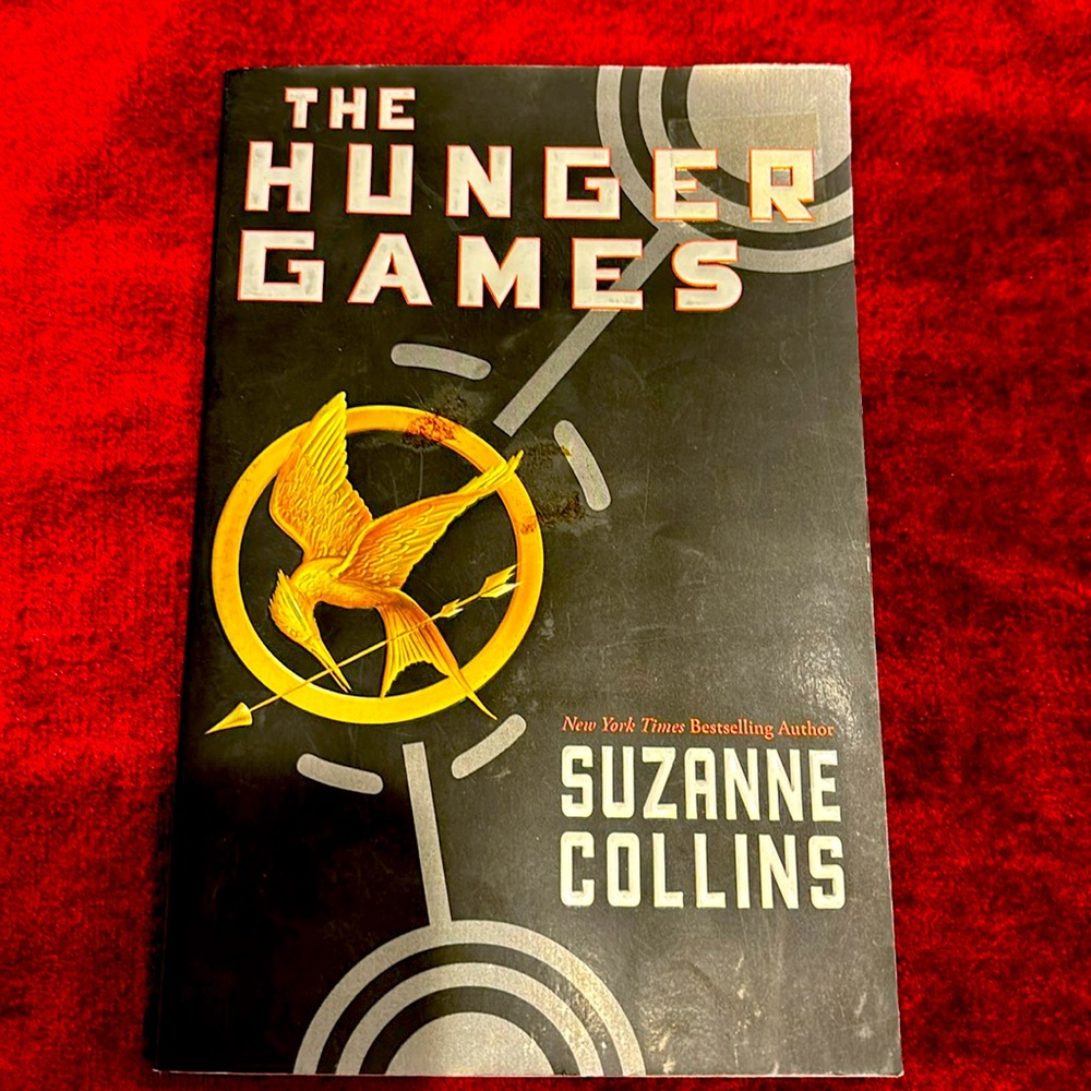 The hunger games book by Suzanne  Collins